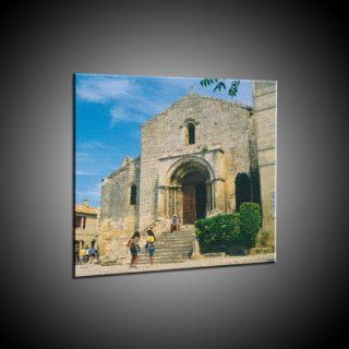 Kunstdruck Les Baux   Kirche St. Vincent in 50x70 cm 