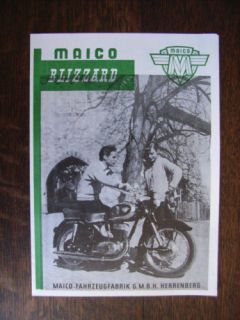 Maico Blizzard 250cc Prospekt / Brochure / Depliant, D