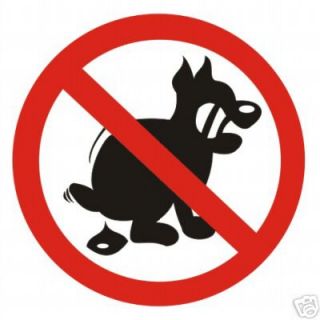 Verbotsschild Funschild  Hunde koten verboten 