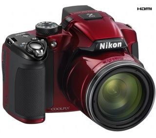 Nikon COOLPIX P510 mit 16.1 MegaPix Digitalkamera   Rot