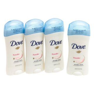 Dove Powder Invisible Solid Anti Perspirant Deodorant, Powder (4er