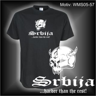 SERBIEN (Srbija) T Shirt, S M L XL XXL (WMS05 57)