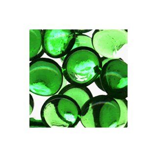 Tischdeko Geburtstag, Dekostein aus Glas, 25 Glasnuggets, grün