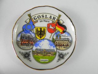 Magnet Teller Porzellan,6 cm,GOSLAR IM HARZ,Kaiserpfalz,Souvenir,NEU