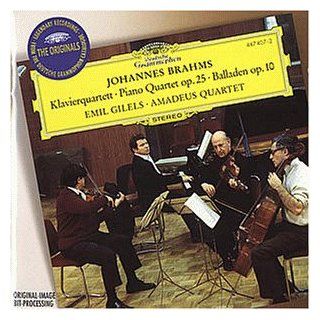 Brahms Klavierquartett op.25/Balladen op.10 Musik