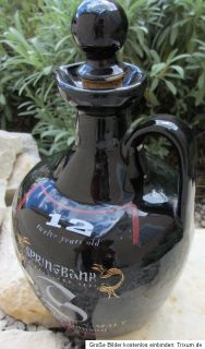 Whisky Flasche Karaffe schwarz Keramik Reklame Campbeltown Malt