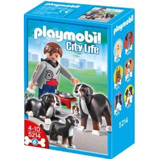PLAYMOBIL 5214   Berner Sennenhund Familie Spielzeug