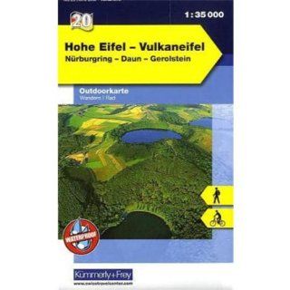 Outdoorkarte 20 Hohe Eifel   Vulkaneifel 1  35.000 Wandern, Rad