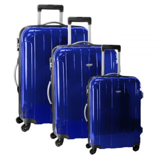  360 Rollen Hartschalen Trolley Set blau 3 teilig 70 60 50 cm Koffer