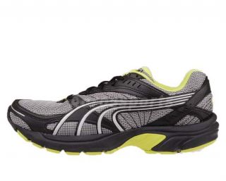 Puma Axis Black Silver Lime Punch 2012 Mens Sports Running Shoes