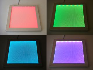 Designer Wandleuchte Panel Bild RGB Color Bunt 30cm 84 LEDs NEU