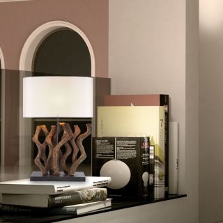 Schlafzimmer Schreibtisch Lampe Leuchte Exotische Holz Design