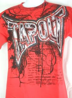 TAPOUT Thunderstorm Red Authentic MMA T shirt New