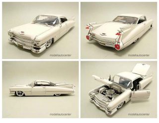 Cadillac Coupe De Ville 1959 weiß, Modellauto 1:24 / Jada Toys