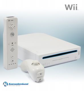 Nintendo Wii   Konsole #weiß (inkl. Remote, Nunchuk & Zubehör