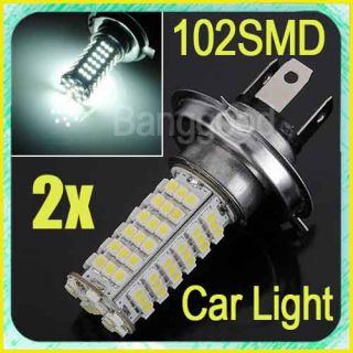 2x H4 102 SMD LED Birne Licht Auto Lampe Xenon weiß 12V