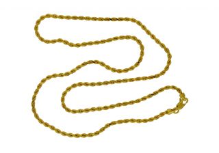 Modern 9 Karat (375) Gold Seil Kette   51cm