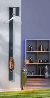 Design Garderobe Wandgarderobe Casa hochglanz grau