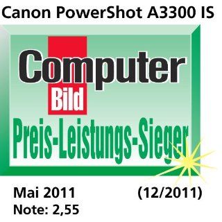 Canon PowerShot A3300 IS Digitalkamera 3 Zoll silber 