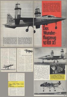 Versuchs Jäger EWR VJ 101 C X1   Original Bericht von 1963