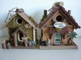 Deko Vogelhaus aus Holz Grösse vom 17x11,5x19,5cm bis