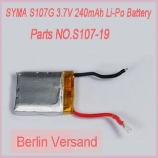 SYMA S107G S107 19 240mAh LiPo Batterie Akku mehr Power