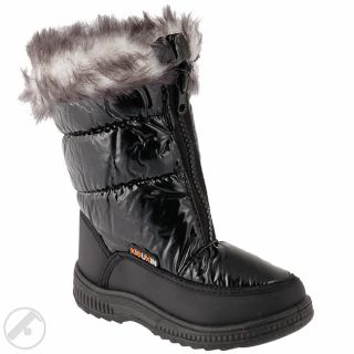 Mädchen Jungen Stiefel Gefüttert Schuhe Kinder NEU Winter Schnee