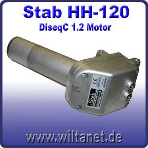 Stab HH 120 DiseqC 1.2   Motor bis 120 cm NEU
