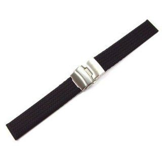 Original WCC® Kautschukarmband (schwarz) Bandanstoß 24 mm 