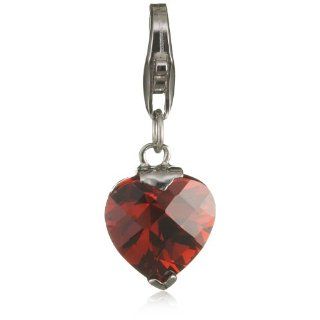 Pasionista Charms Anhänger 925 Sterling Silber rotes Herz 604589