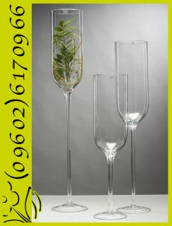 XXL Sektglas Bodenvase Glasvase Deko 120 () cm hoch