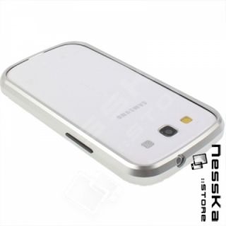 Samsung Galaxy S3 Silber Original TrioBump Aluminium Metall Case