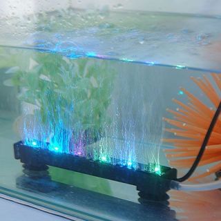 NEU 6 LED BUNTE Bubble Lampe Luftblasen Aquarium Deko Unterwasser