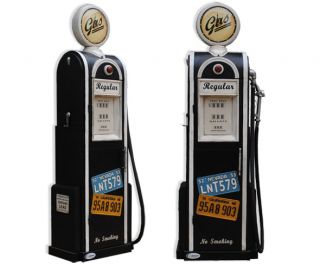 Tanksäule Zapfsäule 1,5m + 1,8m ORIGINAL RETRO Tankstelle Minibar