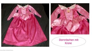 Dornröschen Kostüm + Krone Disney Neu Gr. 98 128 (S L)