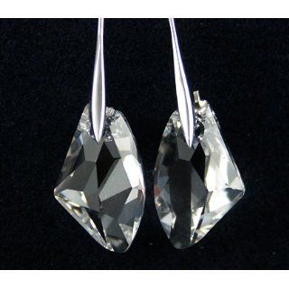 Kristall 925 Sterling Silber Ohrringe (Machen Mit Swarovski Element)