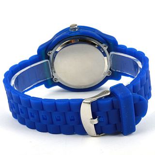 NEU blau LED Uhr Herren Damen Jungen Uhr Silikon Armbanduhr Quarz