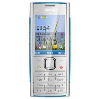 Nokia X2 00 Handy 2,2 Zoll silber/blau Elektronik