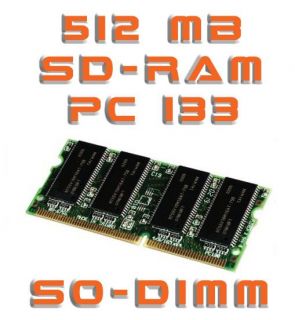 512MB SODIMM SDRAM PC133 Notebook Speicher 144Pin NEU