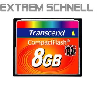8GB Transcend CF Compact Flash   8 GB UltraSpeed 133x / TOP PREIS