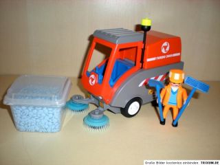 Playmobil♥ 4045 Kehrmaschine für Bau Baustelle, komplett