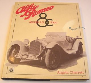 Alfa Romeo Book Modello 8C 2300 Angela Cherrett