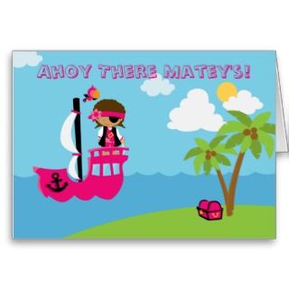 Note Cards and African American Girl Birthday Greeting Card Templates