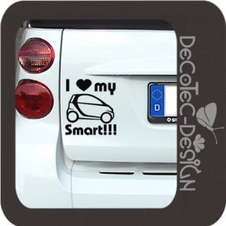 A137 Smart Fortwo Autoaufkleber Sticker Aufkleber