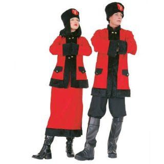 Kostüm Kosake, für Herren rot schwarz, Gr. 50 52: Küche