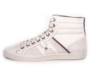 Tommy Hilfiger Herren Leder High Sneaker Schuhe Chucks Boots Will 4