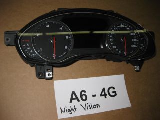 Audi A6 4G TDI Kombiinstrument Tacho Night Vision Schalttafeleinsatz