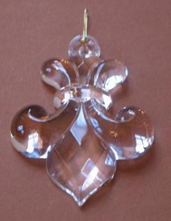Kristall Behang bourbonische Lilie 90mm für Lüster Deko