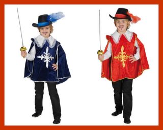 Musketier Kinder Karneval Fasching Kostüm 104 152