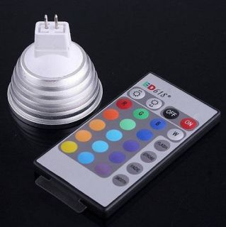 LED Farbwechsel Spot RGB Fernbedienung E27 GU10 3 Watt 16 Farben Lampe
